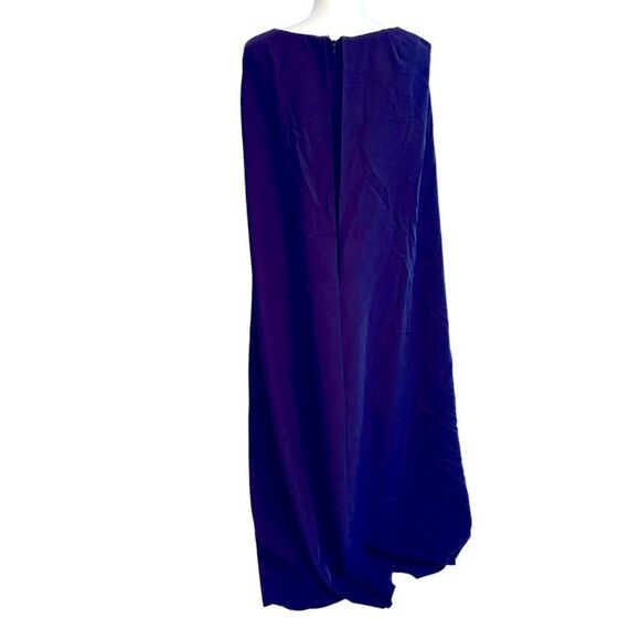 Marchesa Notte Cape Column Gown Dress Size 6 - Picture 8 of 9